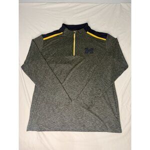 Men’s Colosseum Michigan Wolverines 1/4 Zip Long Sleeve LARGE NCAA